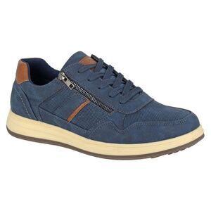 Scimitar Mens Synthetic Nubuck Sneakers / Navy
